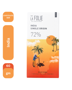 La Folie - India Single Origin Chocolate Bar 72 %
